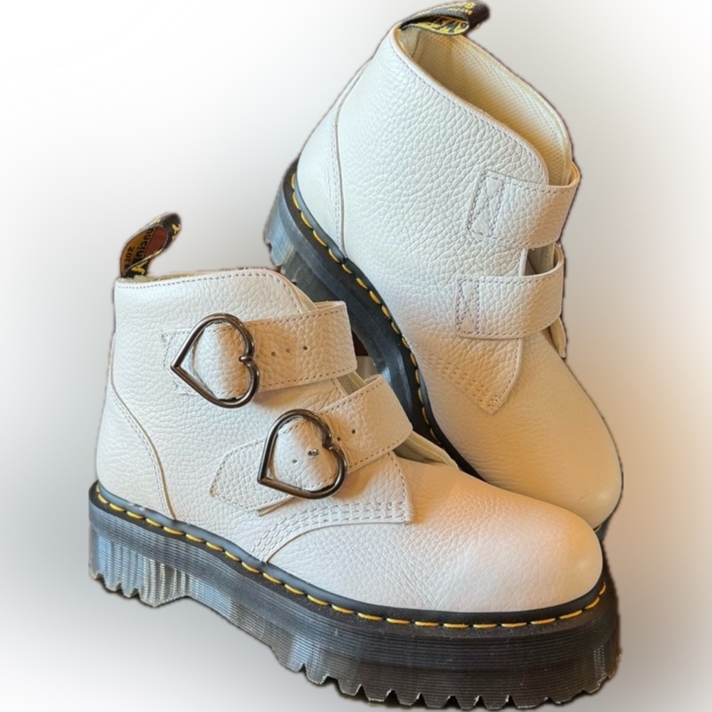 Dr. Martens White Combat Boots